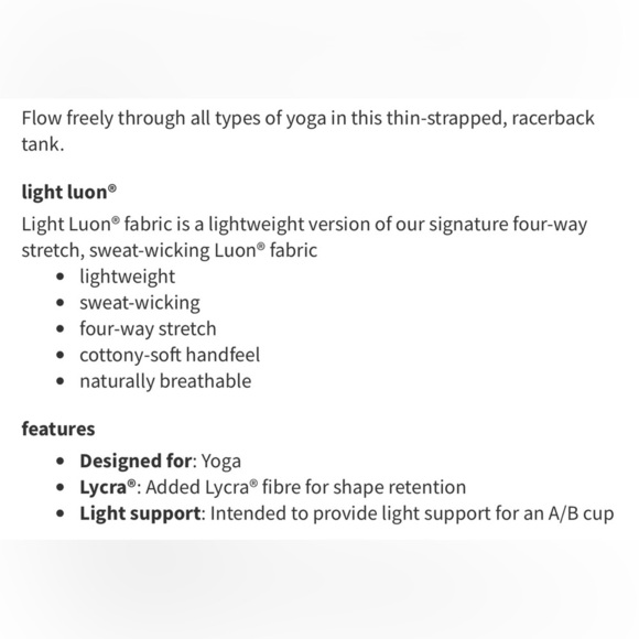 NWOT Lululemon Athletica White and Blue Pattern Power Y Sport Tank Size 4 - Picture 13 of 13